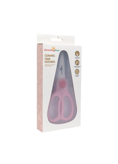 Ciseaux à nourriture pour bébé - Rose