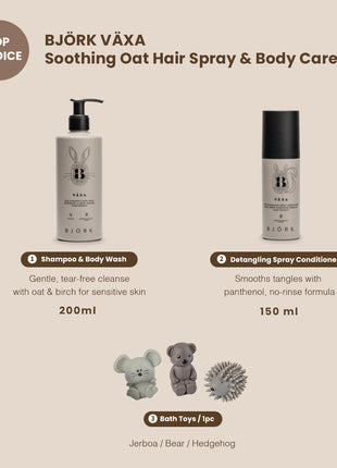 BJÖRK VÄXA Oat Botanical Care Gift Set - Bear