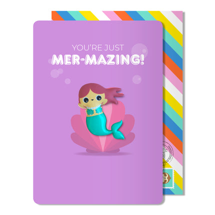 Mermaid Birthday Magnet Card