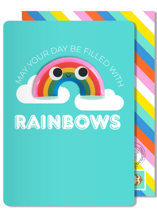 Rainbow Birthday Magnet Card