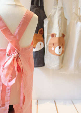 Bear Linen Apron