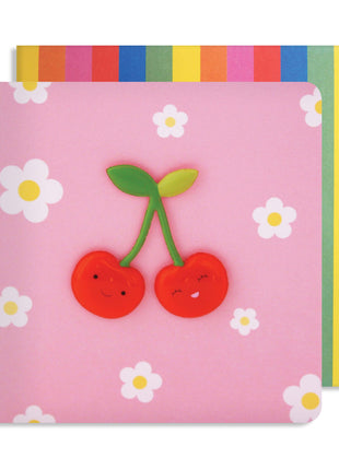 Carte aimantée cerise