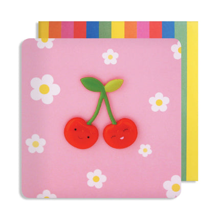 Carte aimantée cerise