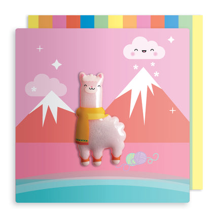 Carte aimantée lama