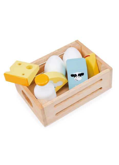 Caisse de produits laitiers