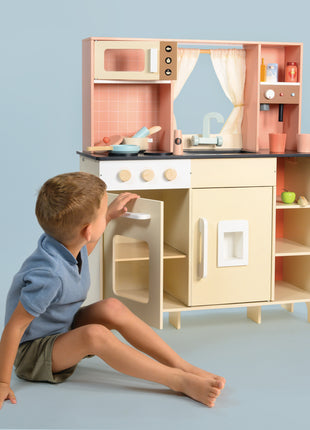 Cream Play Kitchen