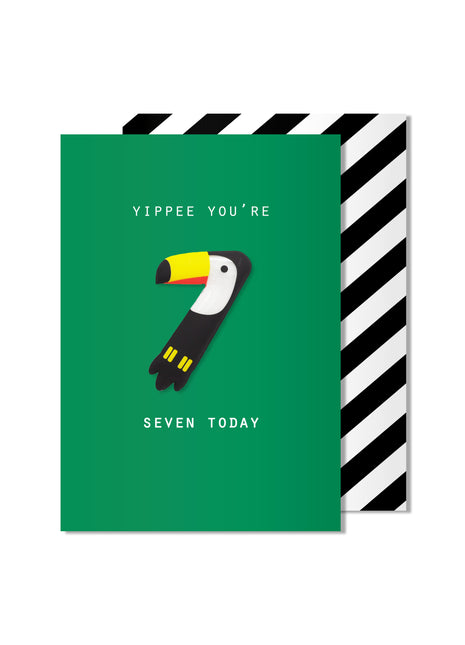 Carte magnétique Toucan de 7 ans