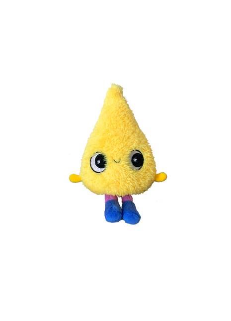 Mini peluche jaune goutte de pluie
