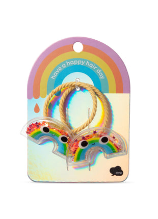 Élastiques à cheveux arc-en-ciel