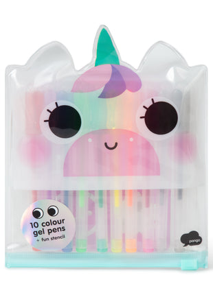 Ensemble de stylos gel licorne