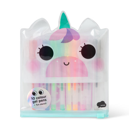 Ensemble de stylos gel licorne