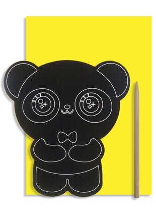 Carte à gratter - Panda