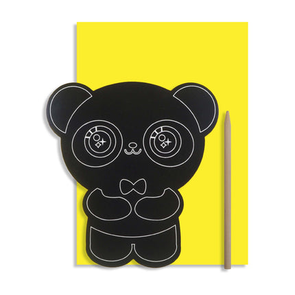 Carte à gratter - Panda