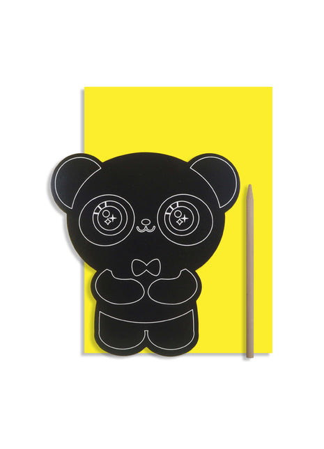 Carte à gratter - Panda