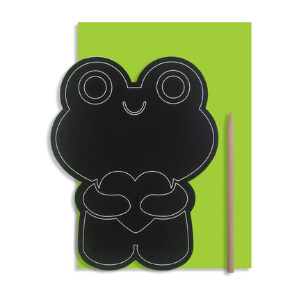 Carte à gratter - Grenouille