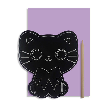 Carte à gratter - Chat