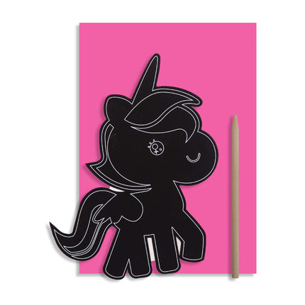 Carte à gratter - Licorne