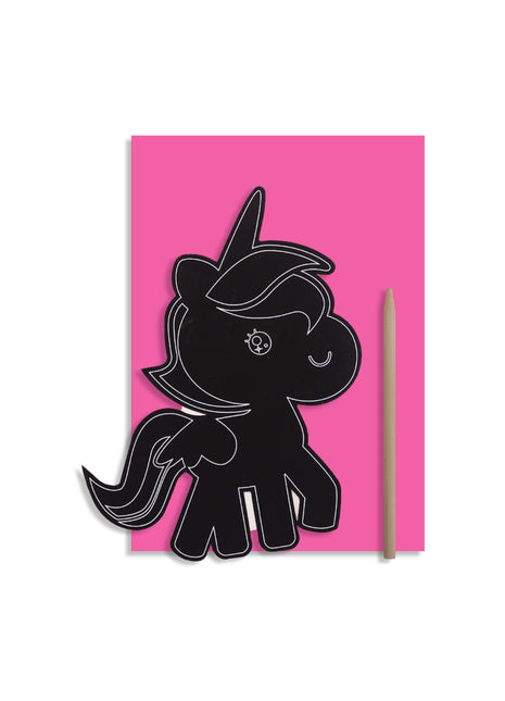 Carte à gratter - Licorne