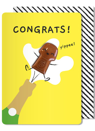 Congrats Cork Magnet Card