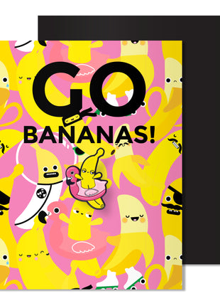 Enamel Bananas Pin Card