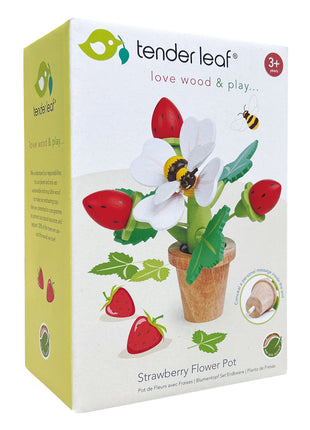 Pot de fleur de fraise