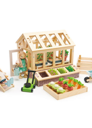 Ensemble serre et jardin
