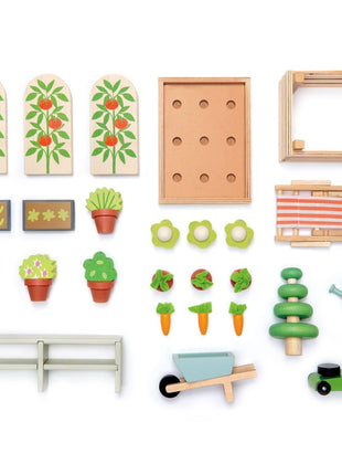 Ensemble serre et jardin