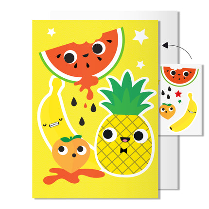 Fruit Card with Tattoo Stickers