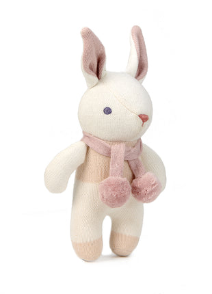 Baby Threads Cream Bunny Rattle