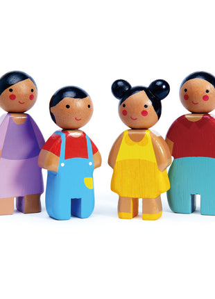Famille de poupées ensoleillées