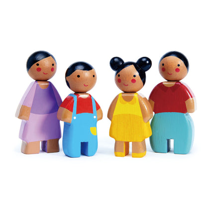Famille de poupées ensoleillées