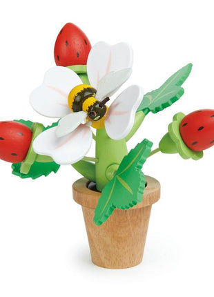 Pot de fleur de fraise