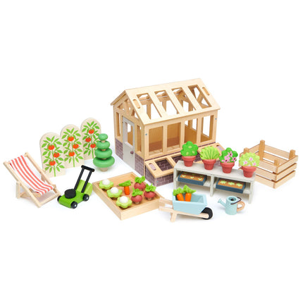 Ensemble serre et jardin