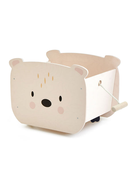Pull Along Bear Cart