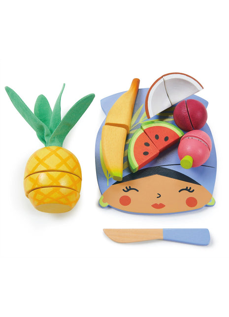 Planche à découper pour fruits tropicaux