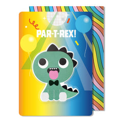 Birthday Cards - Dinosaur Puffy Sticker Birthday Card