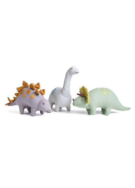 Jouet dinosaure en lin tricycle
