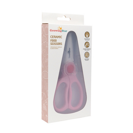 Ciseaux à nourriture pour bébé - Rose
