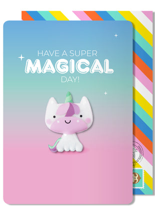 Magical Birthday Unicorn Magnet Card