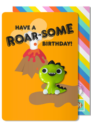 Birthday Dinosaur Roar-some Magnet Card