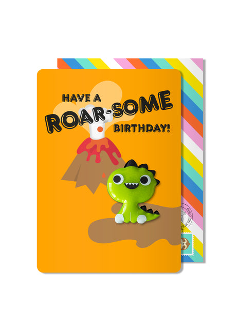 Birthday Dinosaur Roar-some Magnet Card