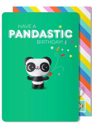 Panda Birthday Magnet Card