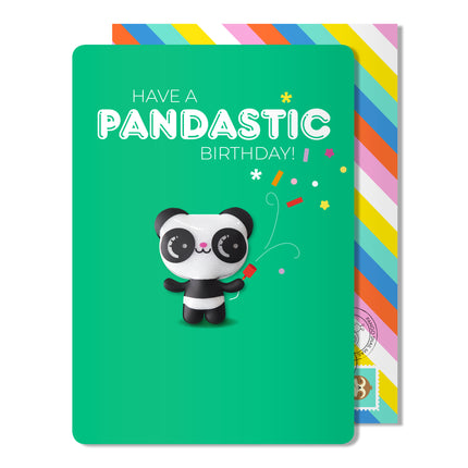 Carte magnétique d'anniversaire Panda
