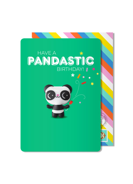 Carte magnétique d'anniversaire Panda