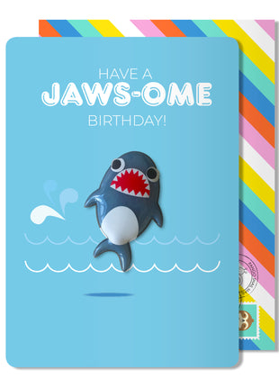 Shark Birthday Magnet Card