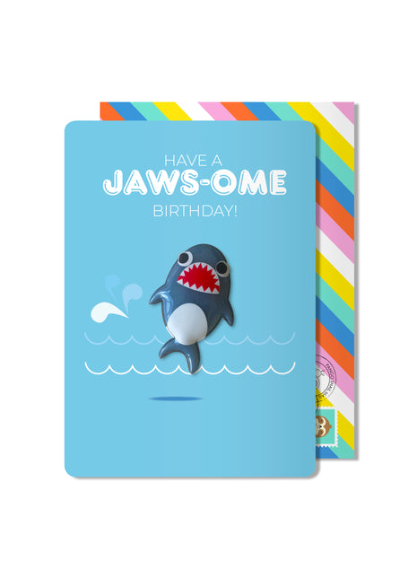 Shark Birthday Magnet Card