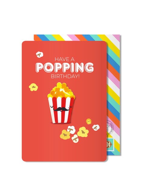 Carte magnétique d'anniversaire éclatante