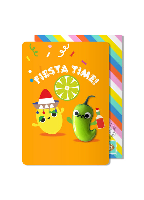 Carte magnétique de temps de fête d'anniversaire