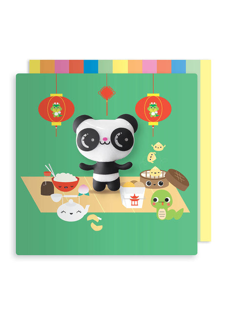 Carte aimantée panda