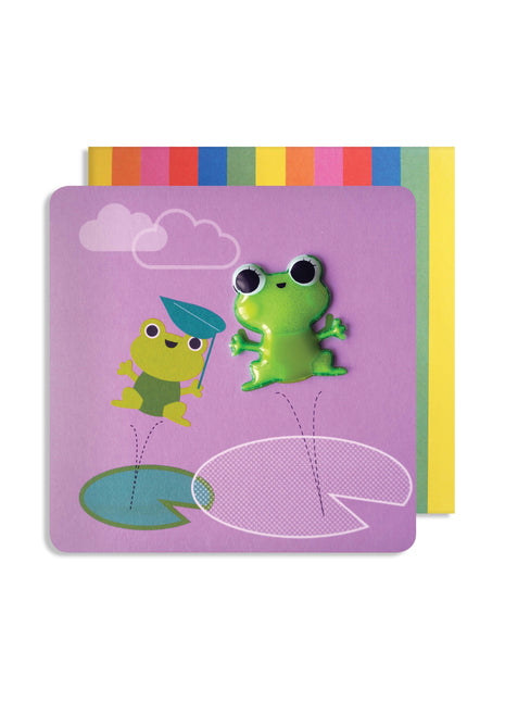 Carte aimantée grenouille